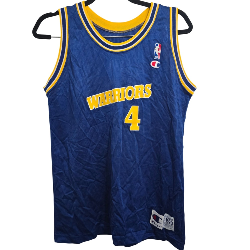 Vintage Champion Golden State Warriors Chris Webber #4 Jersey Youth XL 18-20